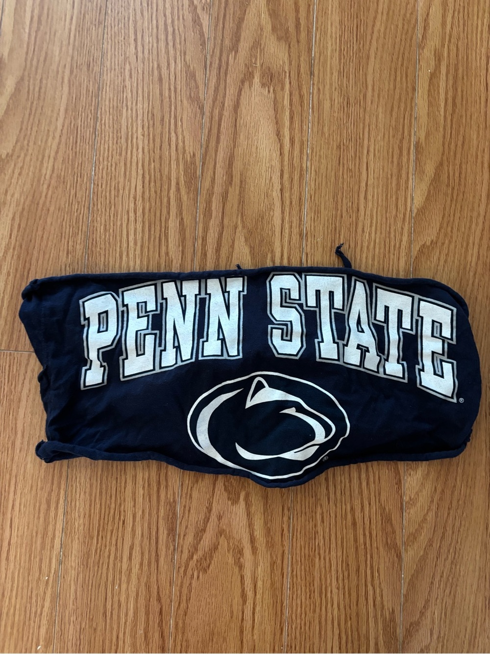 Strapless Penn State Navy Graphic Tee with Logo Tailgate